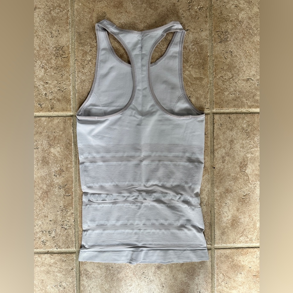 Gray Racerback Tank Top - Picture 2 of 3